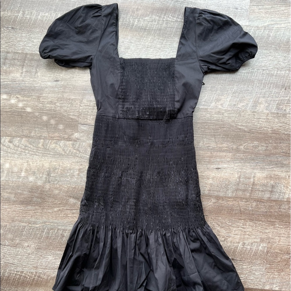 ZARA Black Summer Ruched Mini Dress | Woman’s XS | NWT